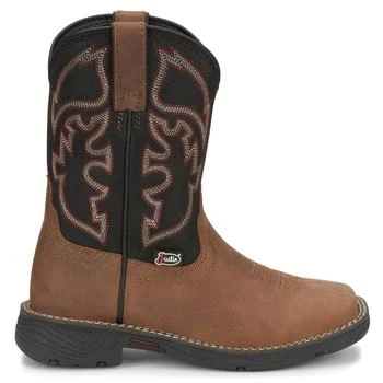 Justin Boots | Rush Square Toe Cowboy Boots (Big Kid),商家SHOEBACCA,价格¥719