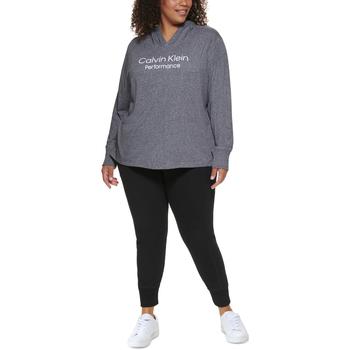 Calvin Klein | Calvin Klein Performance Womens Plus Hooded Sweatshirt Hooded Sweatshirt商品图片,4.5折