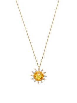 kate spade项链, Kate Spade | Sunny Goldtone & Cubic Zirconia Pendant Necklace商品图片 6.9折