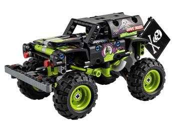 商品LEGO Technic Monster Jam Grave Digger 42118 Model Building Kit for Boys and Girls Who Love Monster Truck Toys, New 2021 (212 Pieces)图片
