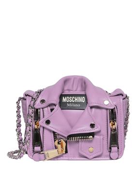 莫斯奇诺包, Moschino | Biker Jacket Leather Shoulder Bag商品图片 5.6折