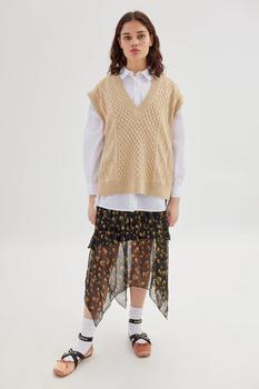 Urban Outfitters | UO Tuli Ruffle Midi Skirt商品图片,