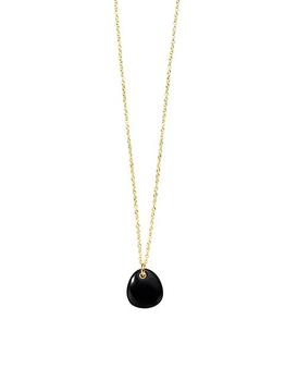 商品Ippolita | Rock Candy 18K Yellow Gold & Onyx Small Pebble Pendant Necklace,商家Saks Fifth Avenue,价格¥11854图片