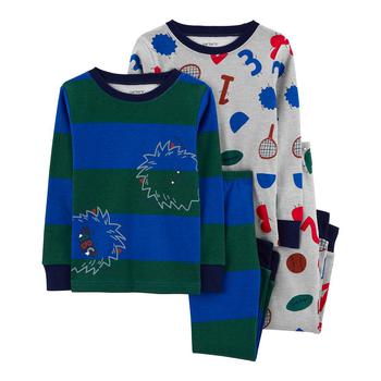 商品Carter's | Toddler Boys Snug Fit Cotton Pajama, 4 Piece Set,商家Macy's,价格¥183图片