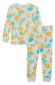 商品Burt's Bees | Lil Hatchlings Two-Piece Fitted Organic Cotton Pajamas,商家Nordstrom Rack,价格¥96图片