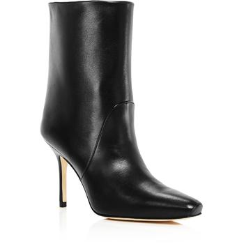 推荐Stuart Weitzman Womens Ebb Leather Square Toe Ankle Boots商品