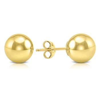 Monary | 8MM 14K Yellow Gold Filled Round Ball Earrings,商家Premium Outlets,价格¥199