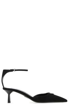 Prada | Prada Logo Plaque Pointed Toe Pumps商品图片,