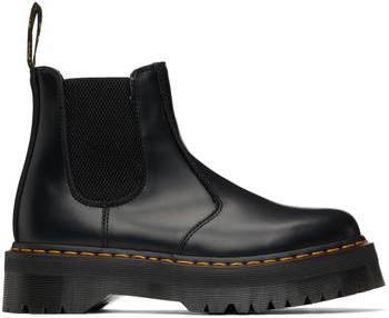 dr. martens切尔西北京, Dr. Martens | Black 2976 Platform Chelsea Boots商品图片 