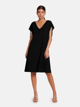 Wolford | Wolford Aurora Black Pure Cut Dress With Shoulder Ties 52799 7005商品图片,3.3折, 满$200享9折, 满折