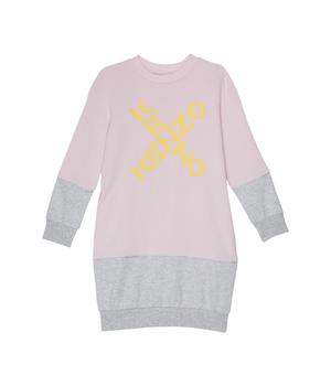 Kenzo | Cross Logo Sweatshirt Dress (Little Kids/Big Kids)商品图片,