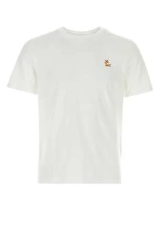 Maison Kitsune | Maison Kitsuné Fox Patch Crewneck T-Shirt,商家Cettire,价格¥584