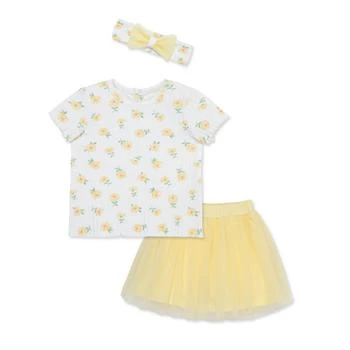 Little Me | Baby Girls Daisy Fashion Skort Set with Headband,商家Macy's,价格¥216