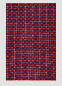 推荐Maxi GG Tartan Scarf in Red商品