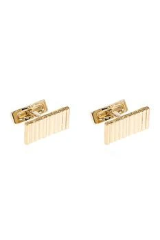 Salvatore Ferragamo | Ferragamo Logo Engraved Cufflinks,商家Cettire,价格¥1433