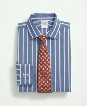 Brooks Brothers | Brooks Brothers X Thomas Mason® Cotton-Linen English Spread Collar, Stripe Dress Shirt 5.0折×额外7.5折, 额外七五折