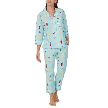 Bedhead PJs | Classic Woven 3/4 Crop Sleeve Pajama Set,商家6PM,价格¥806