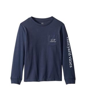 Vineyard Vines价格, Vineyard Vines | Long Sleeve Vintage Whale (Toddler/Little Kids/Big Kids)商品图片 