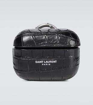 Yves Saint Laurent | 仿鳄鱼纹皮革AirPods保护套商品图片,