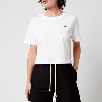 推荐Champion Women's Crewneck Crop Top - White商品