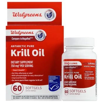 Walgreens | Antarctic Pure Krill Oil 350 mg Softgels (90 days),商家Walgreens,价格¥169