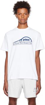 Sporty & Rich | White Prince Edition Racket T-Shirt商品图片,6.2折