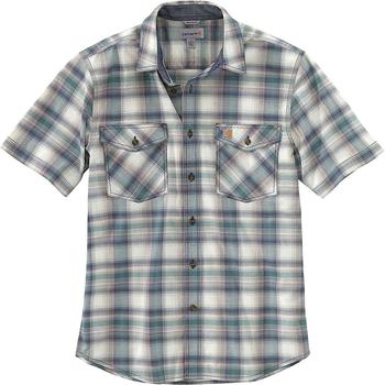 卡哈特海淘, Carhartt | Men's Rugged Flex Relaxed-Fit Lightweight SS Button-Front Plaid Shirt商品图片 6.3折