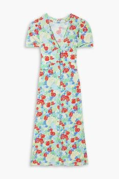 Rixo | Jackson floral-print crepe midi dress,商家THE OUTNET US,价格¥949