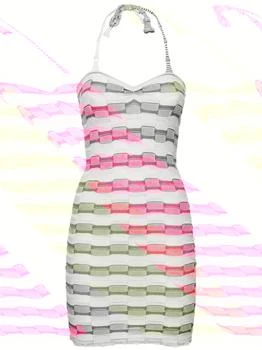 推荐One-shoulder Viscose Blend Mini Dress商品