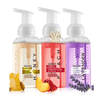商品Lovery | Hand Foaming Soap in Honey Almond, Pomegranate Peach, Lavender Jasmin Moisturizing Hand Soap With Flawless Crystal Heart Bracelet - Hand Wash Set, 4 Piece,商家Macy's,价格¥169图片