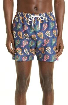 Drake's | Flower Paisley Swim Shorts,商家Nordstrom Rack,价格¥671