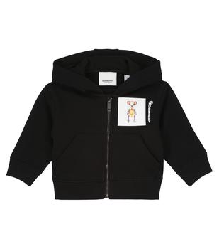 Burberry | Thomas Bear cotton zip-up hoodie商品图片,