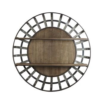 Crystal Art Gallery | American Art Decor Rustic Round Wall Shelf Organizer,商家Macy's,价格¥2559