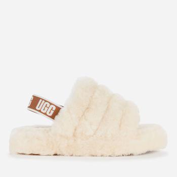 ugg童鞋, UGG | UGG Kids' Fluff Yeah Slide Slippers - Natural商品图片 5折起