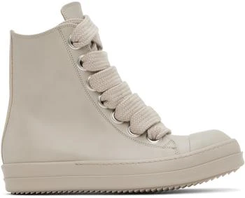 Rick Owens | Off-White Washed Calf Sneakers 