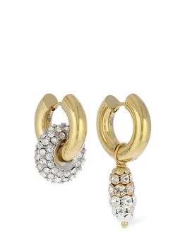 Timeless Pearly | Crystal Charm Mismatched Earrings,商家LUISAVIAROMA,价格¥1742