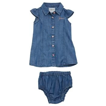 GUESS | Baby Girl Denim Dress and Coordinating Diaper Cover,商家Macy's,价格¥387