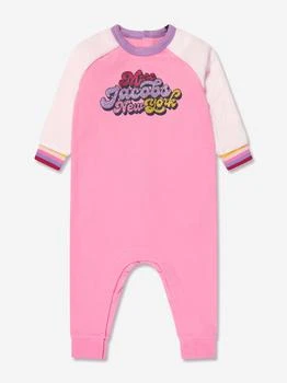 推荐Baby Girls Glitter Logo Romper in Pink商品