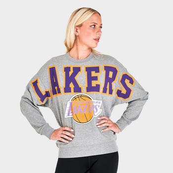 推荐Women's Mitchell & Ness Los Angeles Lakers Logo Fleece Crewneck Sweatshirt商品