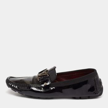 lv鞋, [二手商品] Louis Vuitton | Louis Vuitton Black Patent leather Monte Carlo Loafers Size 43商品图片 9.7折, 满1件减$100, 满减