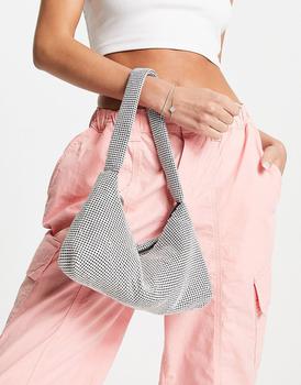 topshop包女包, Topshop | Topshop Sindy diamante bag in silver商品图片 