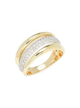 商品Saks Fifth Avenue | 14K Two Tone Gold & 0.60 TCW Diamond Ring,商家Saks OFF 5TH,价格¥6415图片