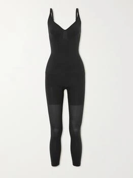 SKIMS | Seamless Sculpt 紧身连体裤 （颜色：onyx）,商家NET-A-PORTER,价格¥589