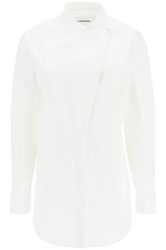 推荐Jil sander long-sleeved shirt with plastron商品