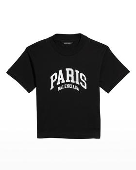 Balenciaga | Kid's Paris Logo-Print T-Shirt, Size 2-10商品图片,