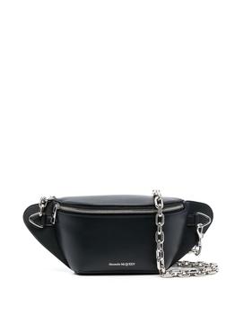商品Alexander McQueen | Alexander Mcqueen Men's  Black Leather Belt Bag,商家StyleMyle,价格¥7806图片