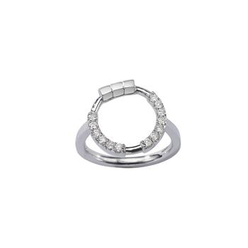 商品AME | Âme Totem 18K White Gold, Lab-Grown Diamond 0.77ct. Tw. Cocktail Ring Sz. 6,商家Shopworn,价格¥6282图片