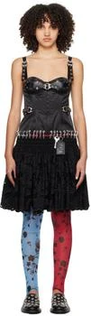 CHOPOVA LOWENA | 黑色 Primo Bustier Carabiner 连衣裙,商家SSENSE CN,价格¥14472
