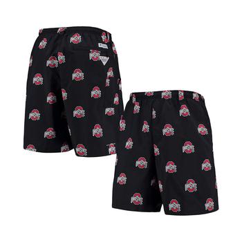 Columbia | Men's Black Ohio State Buckeyes Backcast II 8" Omni-Shade Hybrid Shorts商品图片,