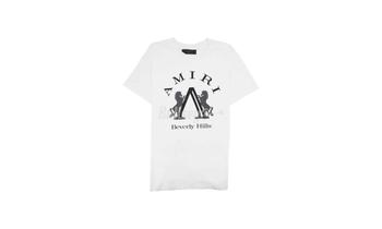 推荐Amiri "Beverly Hills" White T-Shirt商品